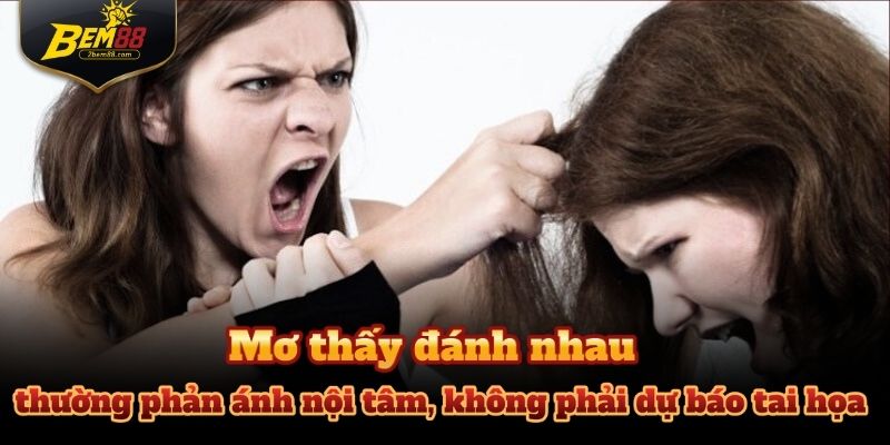 Mơ thấy đánh nhau thường phản ánh nội tâm, không phải dự báo tai họa