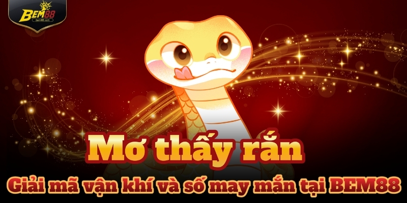 Mơ thấy rắn | Giải mã vận khí và số may mắn tại BEM88